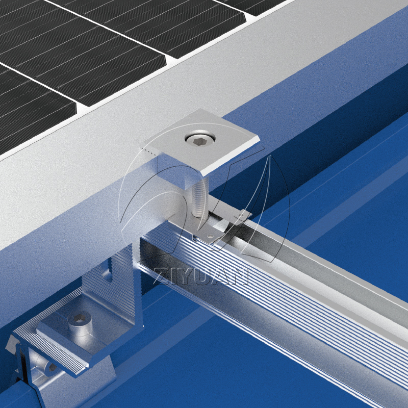Metal Roof Mounting Structure-mid clamp