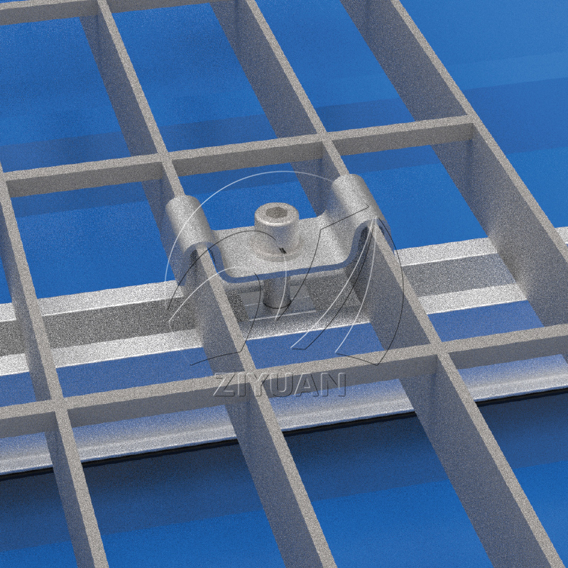 Details of rooftop Walkway