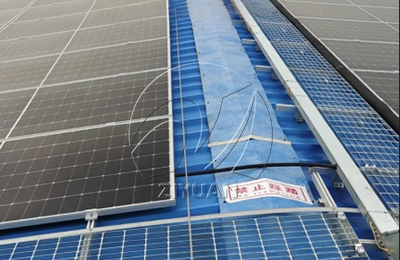 Sample images of rooftop  Solar Guardrail Fence 