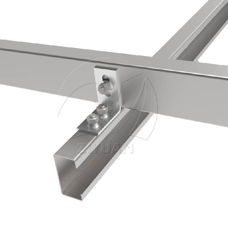 Aluminum Solar Ground Mount with Concrete Base