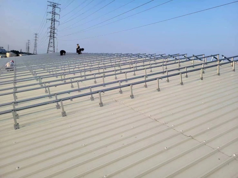 clamp lock solar roof mounting system agricultural metal roof